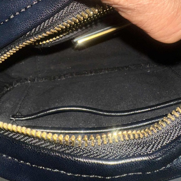 Tory Burch Black Quilted Crossbody Bag with Gold Accents - Picture 3 of 4